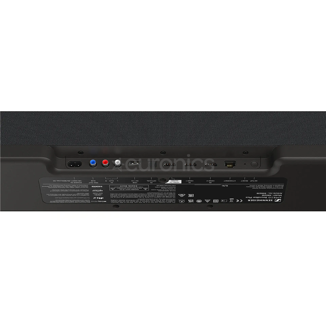 Sennheiser AMBEO Soundbar Plus, melna - Soundbar mājas kinozāle