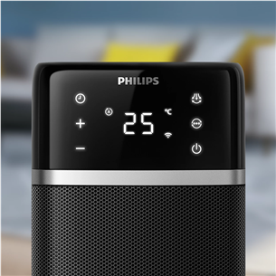 Philips 5000 Series, 2000 Вт, темно-серый/черный - Колонный керамический обогреватель