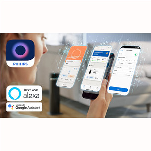 Philips 5000 Series, 2000 W, tumši pelēka/melna - Torņveida keramikas sildītājs