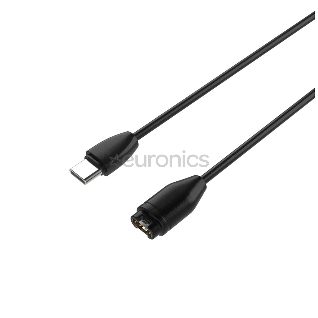 Fixed USB-C Charger, Garmin, black - Charger