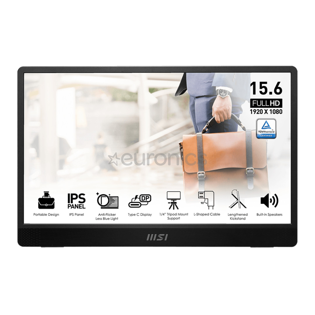 MSI PRO MP161 E2U, 15,6'', Full HD, black - Monitor