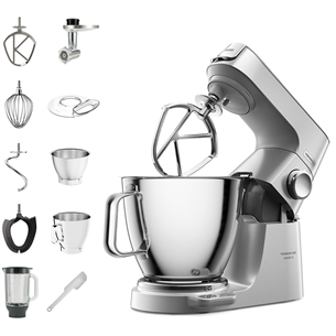 Kenwood Titanium Chef Baker XL, 7 л / 5 л, 1200 W, серебристый - Кухонный комбайн KVL85.224SI