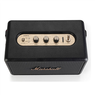 Marshall Kilburn III, melna/misiņa - Portatīvais bezvadu skaļrunis