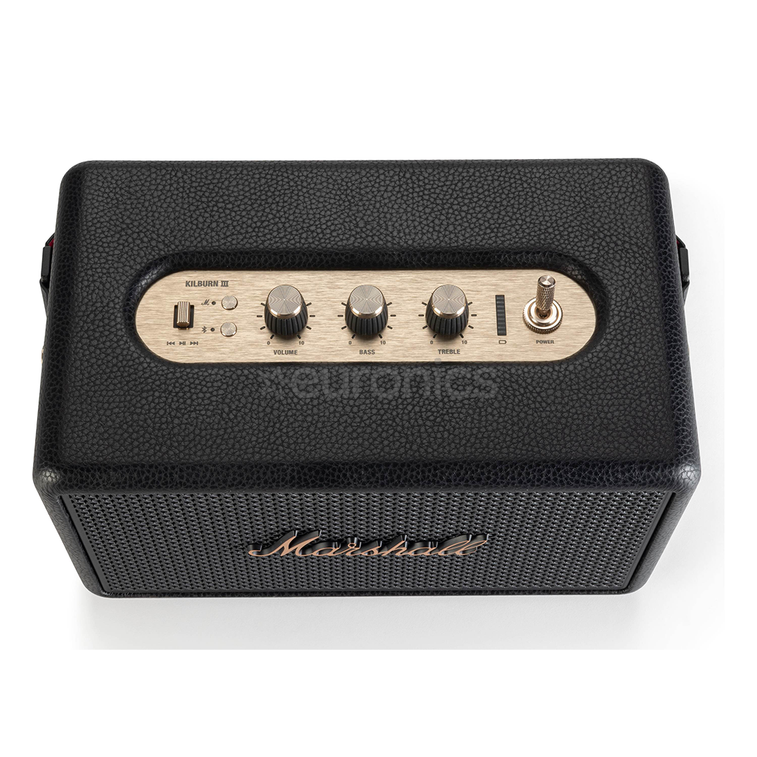 Marshall Kilburn III, black/brass - Portable wireless speaker