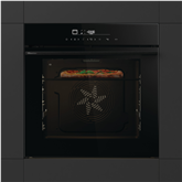Hisense, 77 L, pyrolytic cleaning, black - Built-in oven