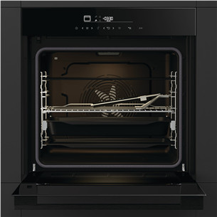 Hisense, 77 л, пиролитическая очистка, черный - Интегрируемый духовой шкаф