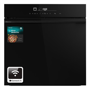 Hisense, 77 л, пиролитическая очистка, черный - Интегрируемый духовой шкаф