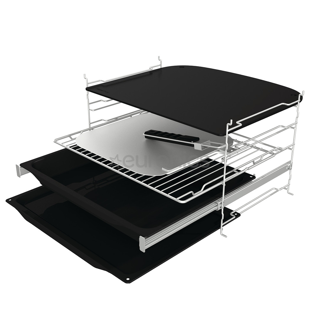 Hisense, 77 л, пиролитическая очистка, черный - Интегрируемый духовой шкаф