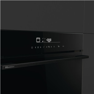 Hisense, 77 л, пиролитическая очистка, черный - Интегрируемый духовой шкаф