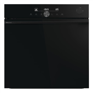 Hisense, 77 л, пиролитическая очистка, черный - Интегрируемый духовой шкаф BSA6633PBG8