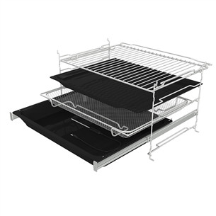 Hisense, 77 L, pyrolytic cleaning, black - Built-in oven