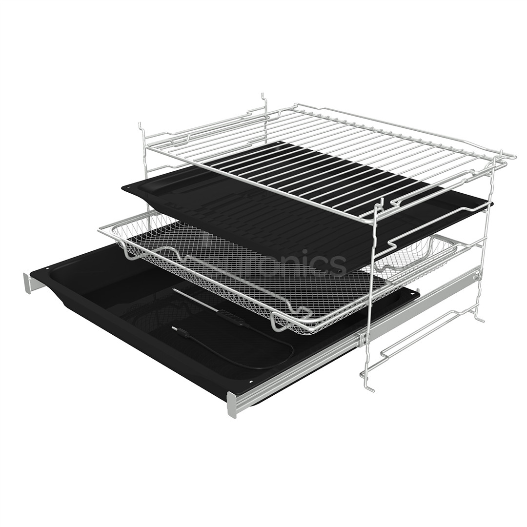 Hisense, 77 L, pyrolytic cleaning, black - Built-in oven