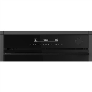 Hisense, 77 L, pyrolytic cleaning, black - Built-in oven