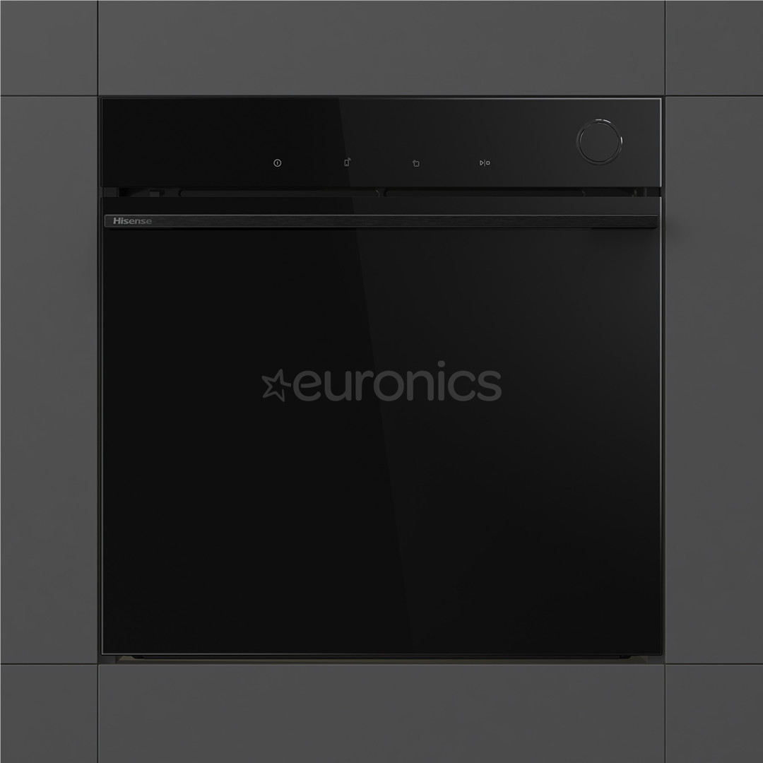 Hisense, 77 L, pyrolytic cleaning, black - Built-in oven