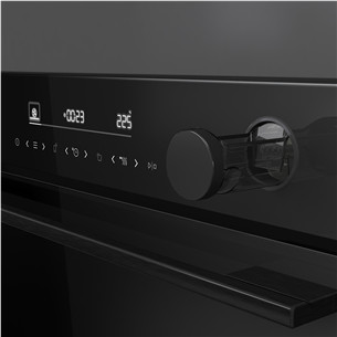 Hisense, 77 L, pyrolytic cleaning, black - Built-in oven