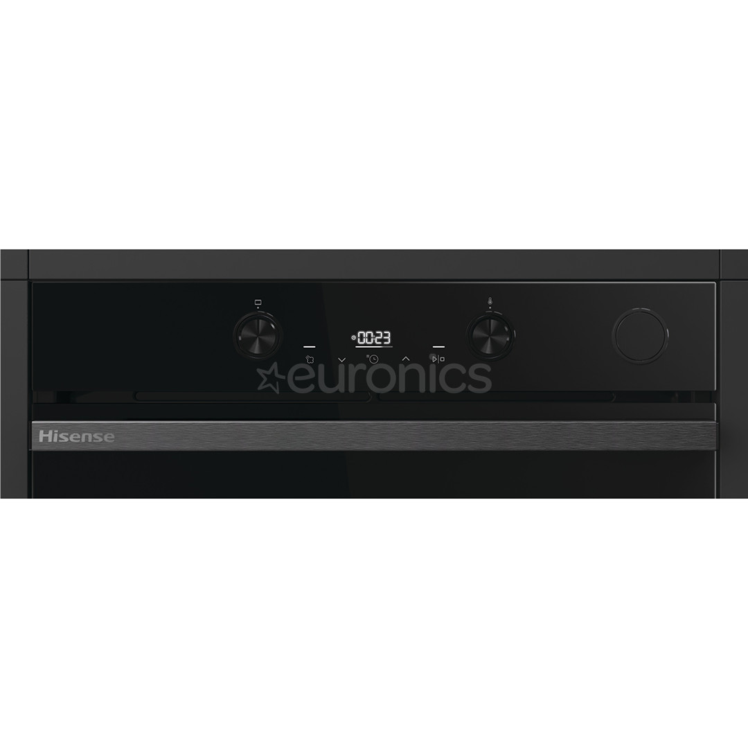 Hisense, 77 L, Steam Add Plus, melna - Iebūvējama tvaika cepeškrāsns