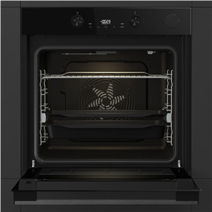 Hisense, 77 L, Steam Add Plus, melna - Iebūvējama tvaika cepeškrāsns