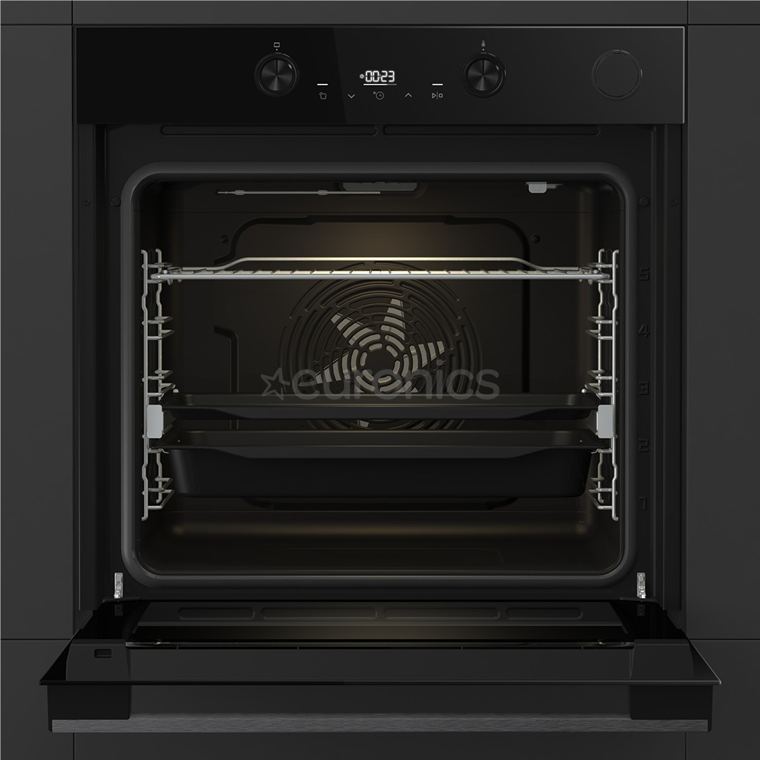 Hisense, 77 L, Steam Add Plus, melna - Iebūvējama tvaika cepeškrāsns