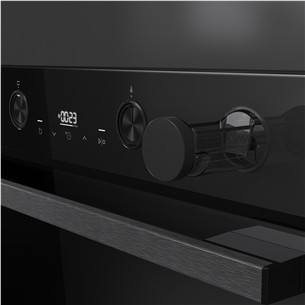 Hisense, 77 L, Steam Add Plus, melna - Iebūvējama tvaika cepeškrāsns