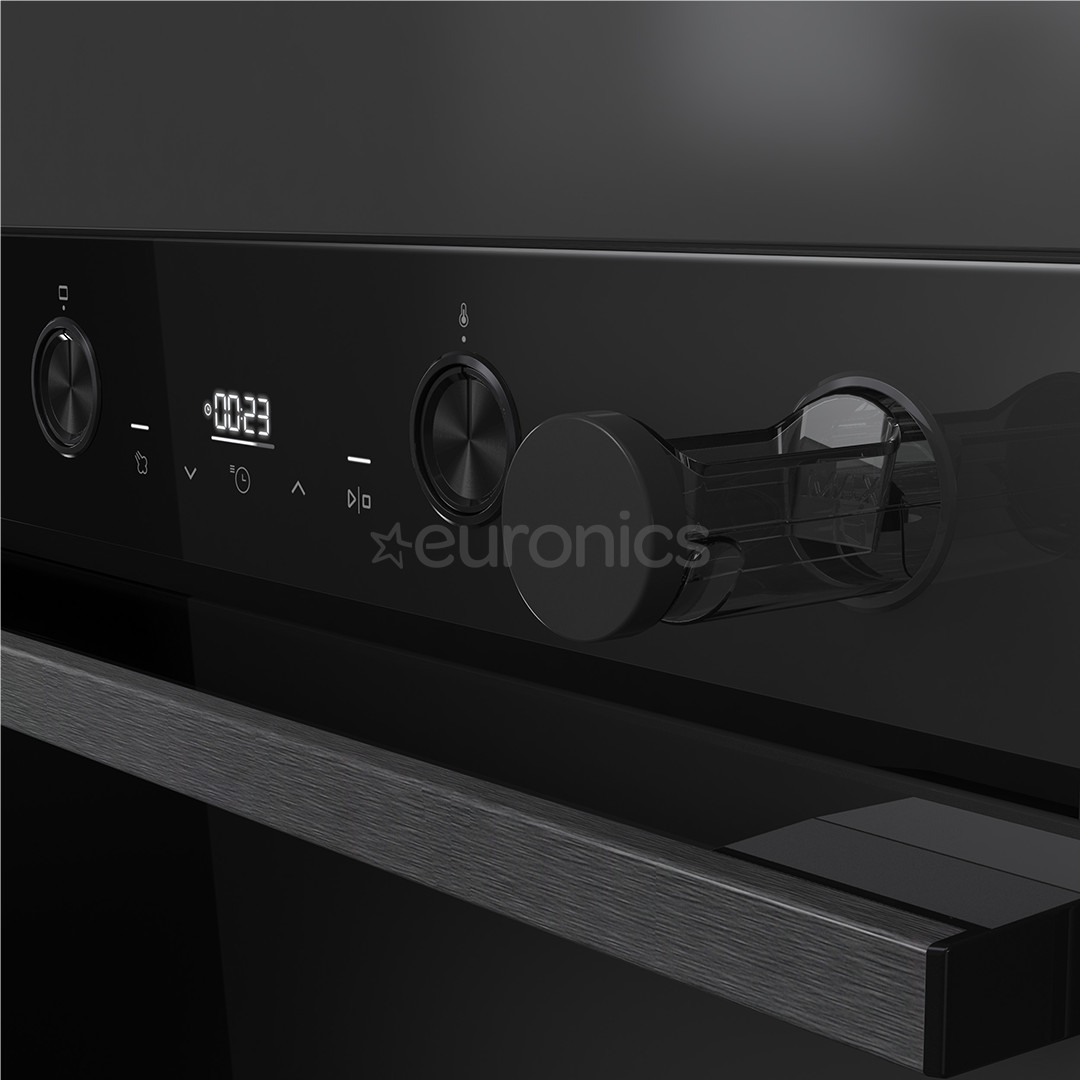 Hisense, 77 L, Steam Add Plus, melna - Iebūvējama tvaika cepeškrāsns