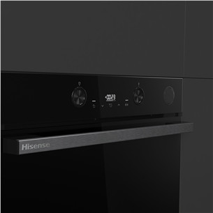Hisense, 77 L, Steam Add Plus, melna - Iebūvējama tvaika cepeškrāsns