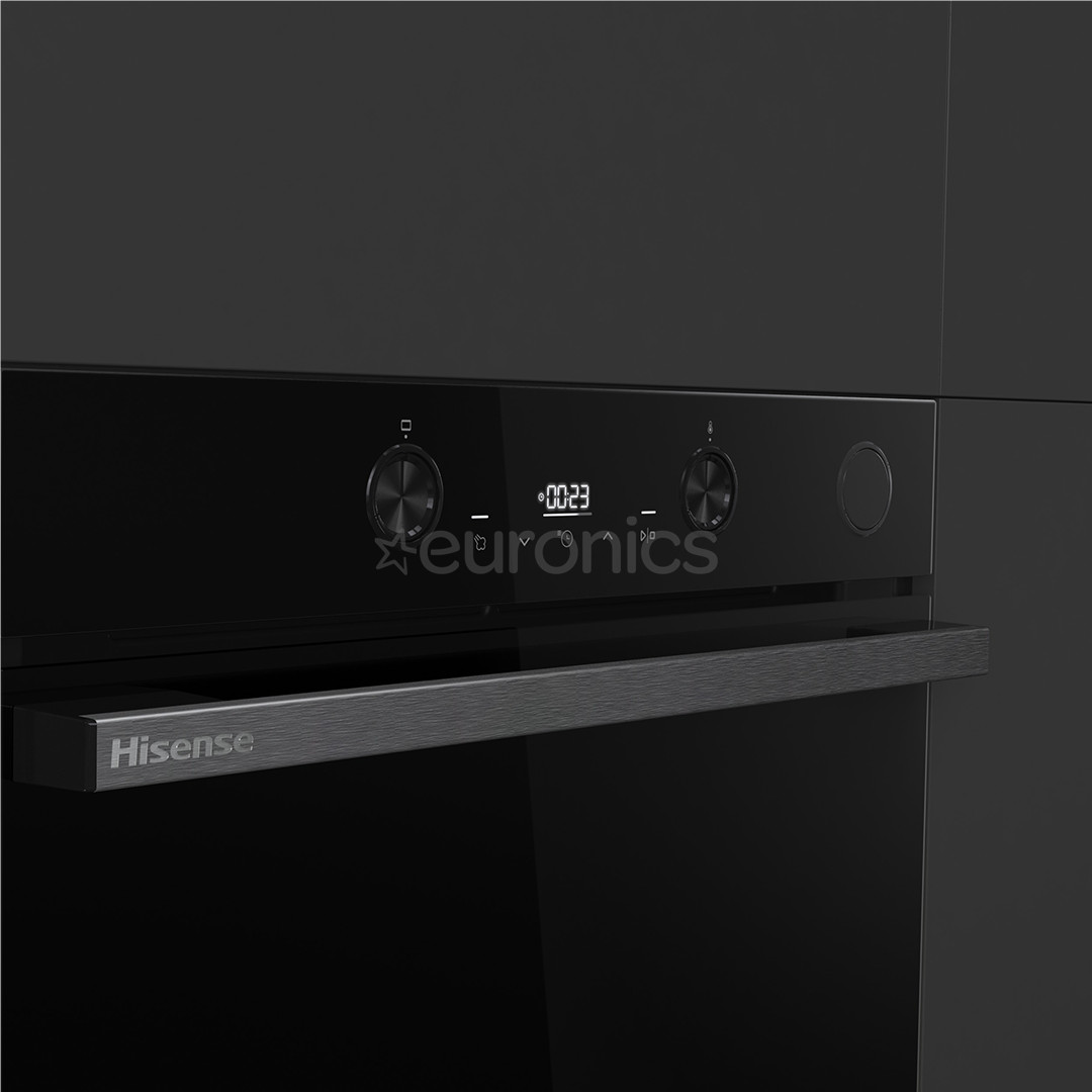 Hisense, 77 L, Steam Add Plus, melna - Iebūvējama tvaika cepeškrāsns