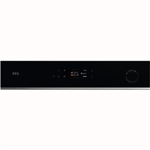 AEG 7000 Series MealAssist with SteamCrisp, 72 L, pirolītiskā tīrīšana, melna - Iebūvējama tvaika cepeškrāsns