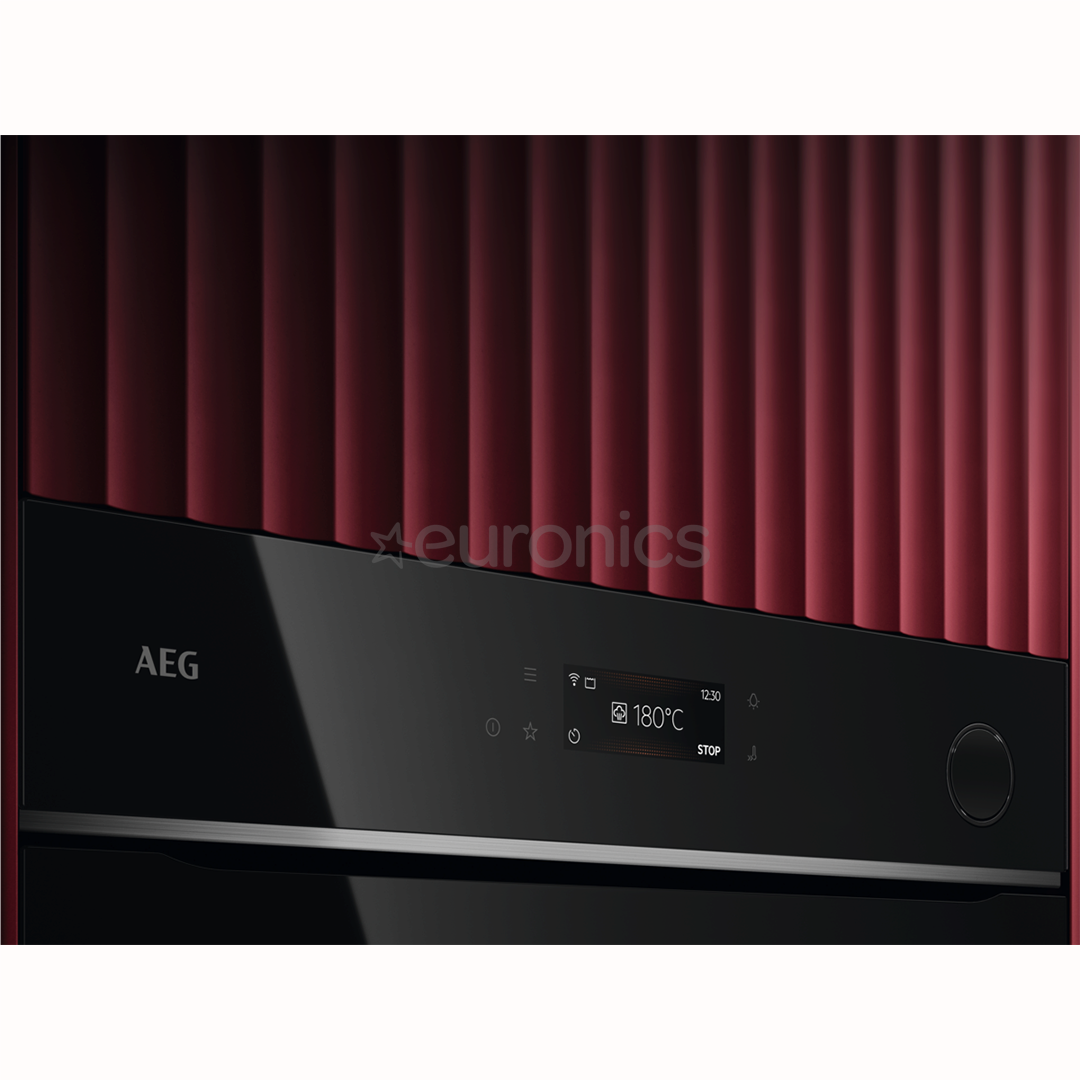 AEG 7000 Series MealAssist with SteamCrisp, 72 L, pirolītiskā tīrīšana, melna - Iebūvējama tvaika cepeškrāsns
