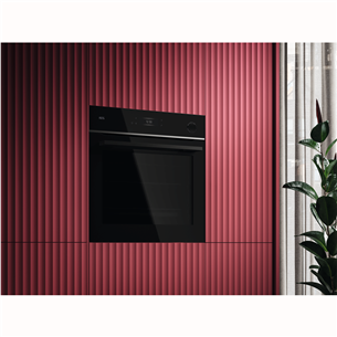 AEG 7000 Series MealAssist with SteamCrisp, 72 L, pirolītiskā tīrīšana, melna - Iebūvējama tvaika cepeškrāsns