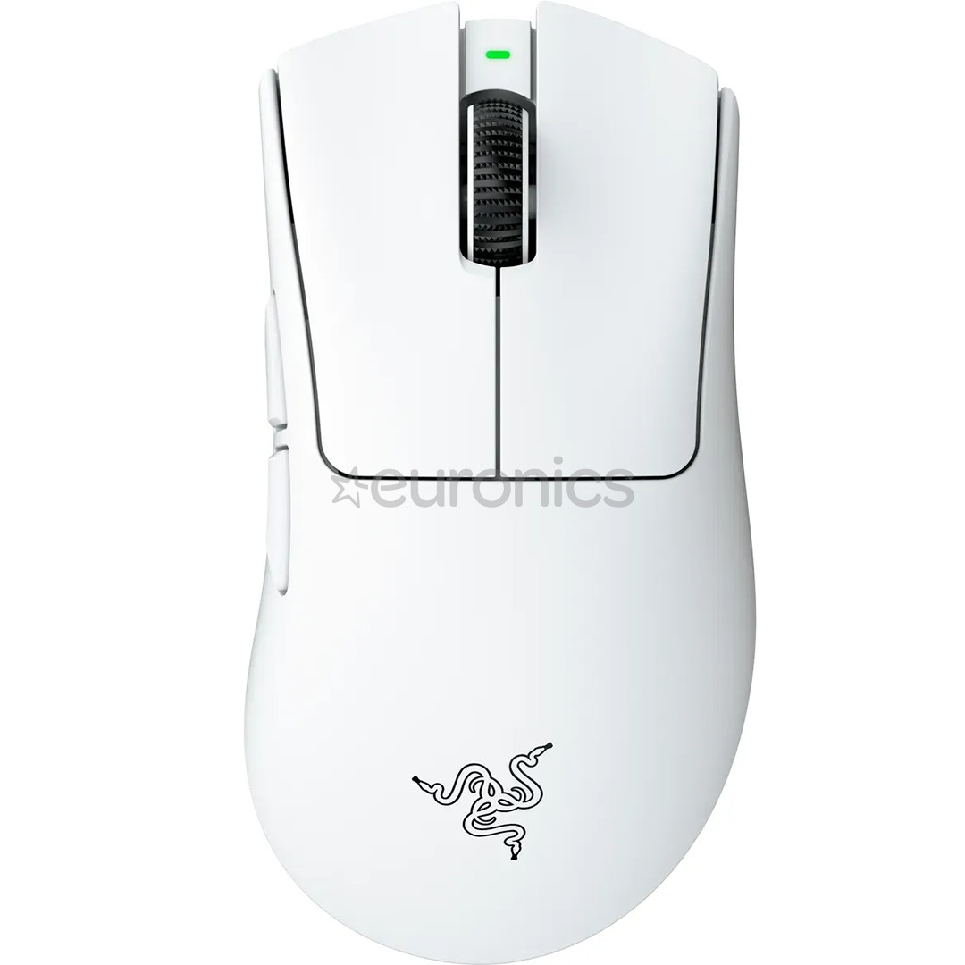 Razer DeathAdder V4 Pro, balta - Bezvadu datorpele