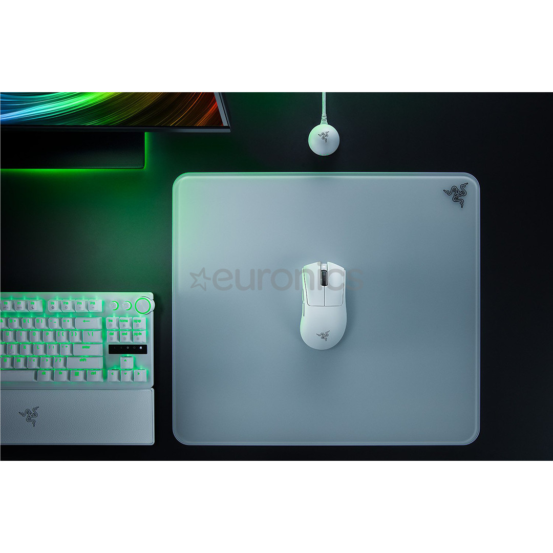 Razer DeathAdder V4 Pro, balta - Bezvadu datorpele