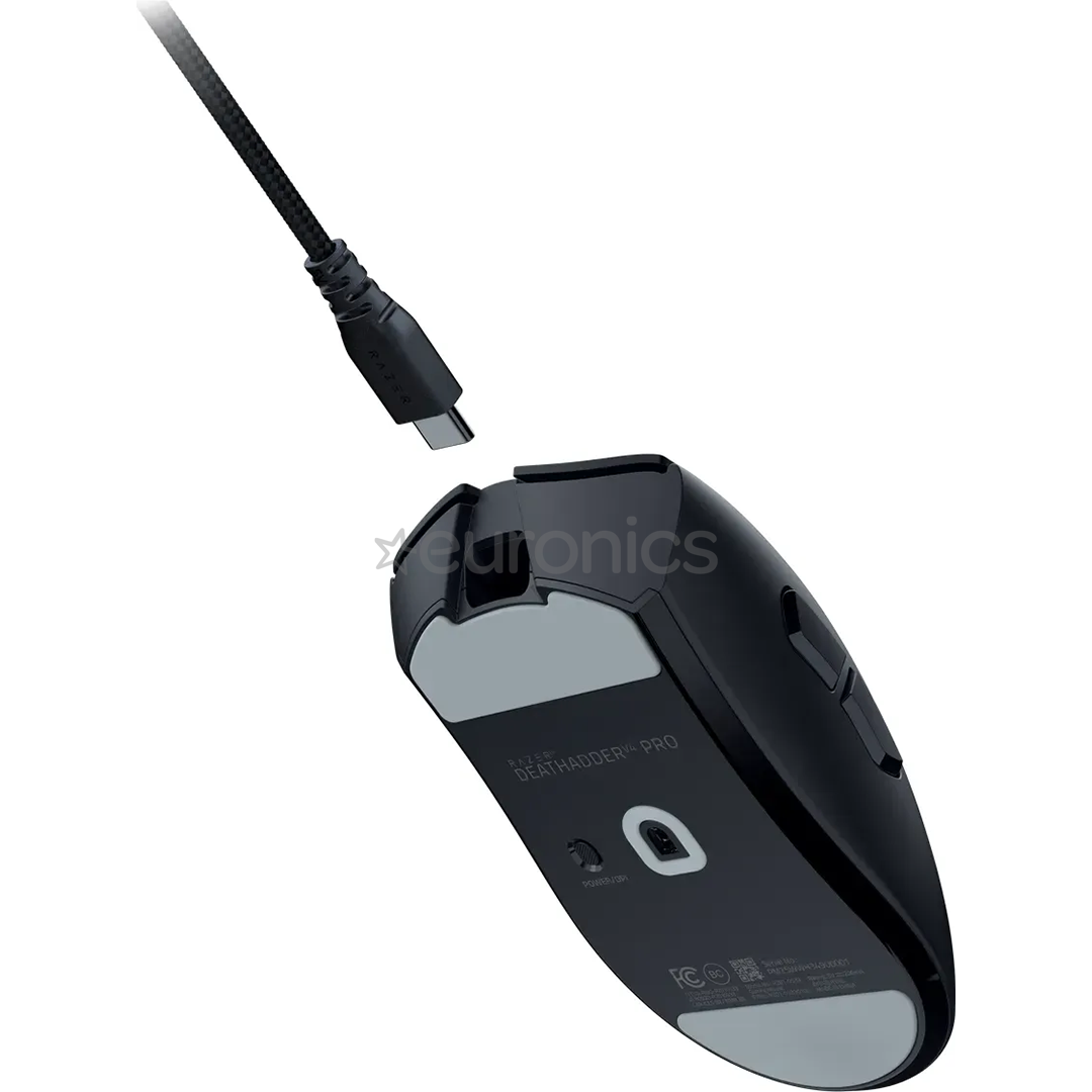 Razer DeathAdder V4 Pro, melna - Bezvadu datorpele
