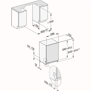 Miele, AutoDos, 14 place settings - Built-in Dishwasher