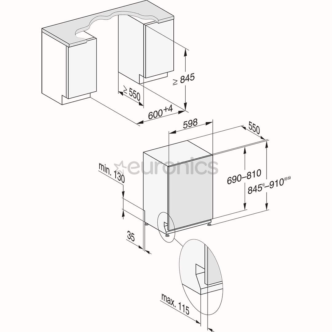 Miele, AutoDos, 14 place settings - Built-in Dishwasher