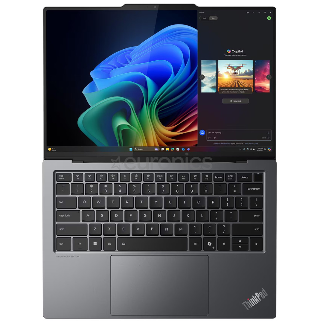Lenovo ThinkPad X9-14 Gen 1 Aura Edition, 14", WUXGA, Ultra 5, 16 GB, 512 GB, ENG, pelēka - Portatīvais dators