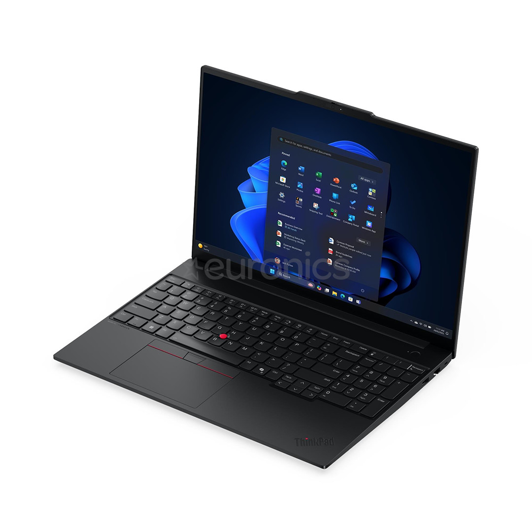 Lenovo ThinkPad E16 Gen 3, 16'', WUXGA, Ryzen 5, 16 GB, 512 GB, W11P, ENG, melna - Portatīvais dators