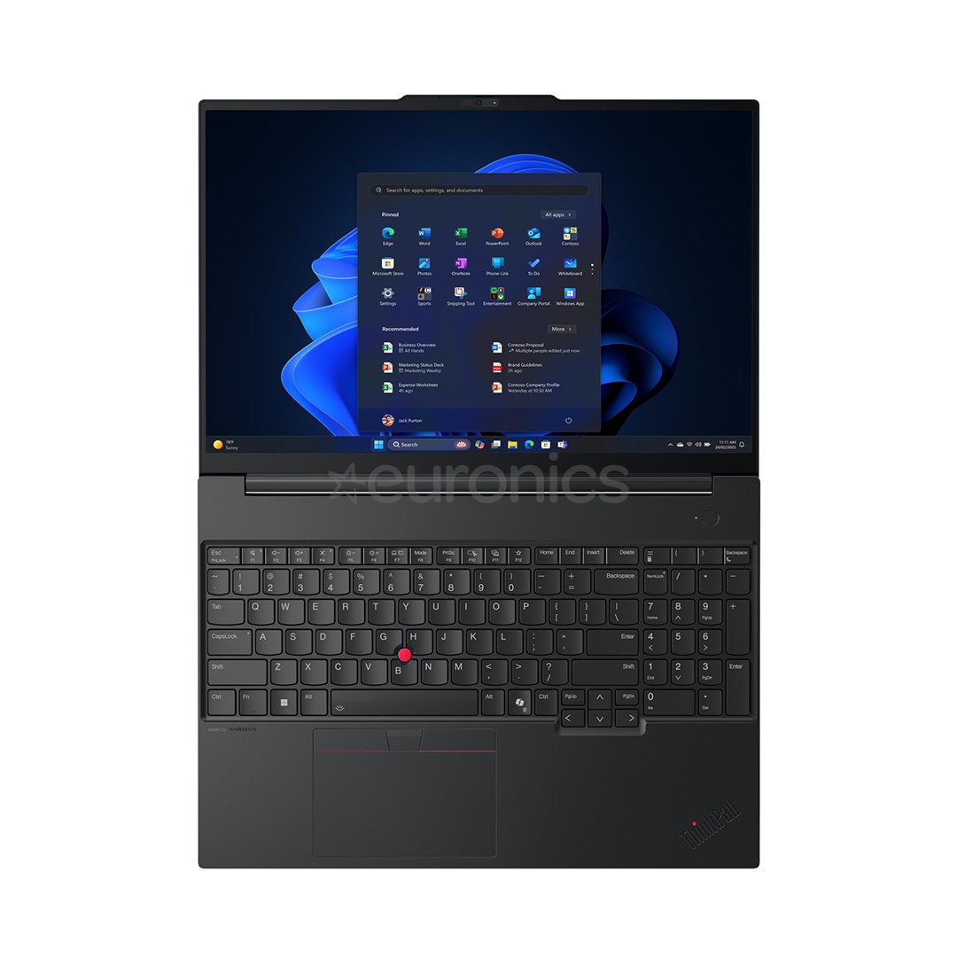 Lenovo ThinkPad E16 Gen 3, 16'', WUXGA, Ryzen 5, 16 GB, 512 GB, W11P, ENG, melna - Portatīvais dators