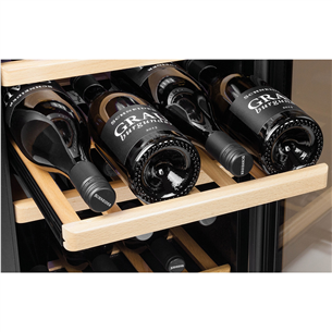 Caso WineExclusive 12, 12 bottles, height 52 cm, black - Wine Cooler