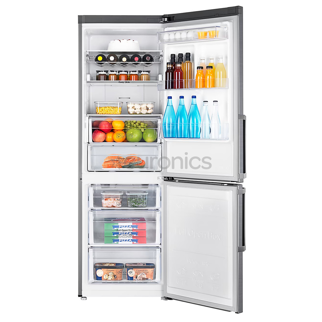 Samsung, NoFrost, augstums 185 cm, 339 L, sudraba - Ledusskapis