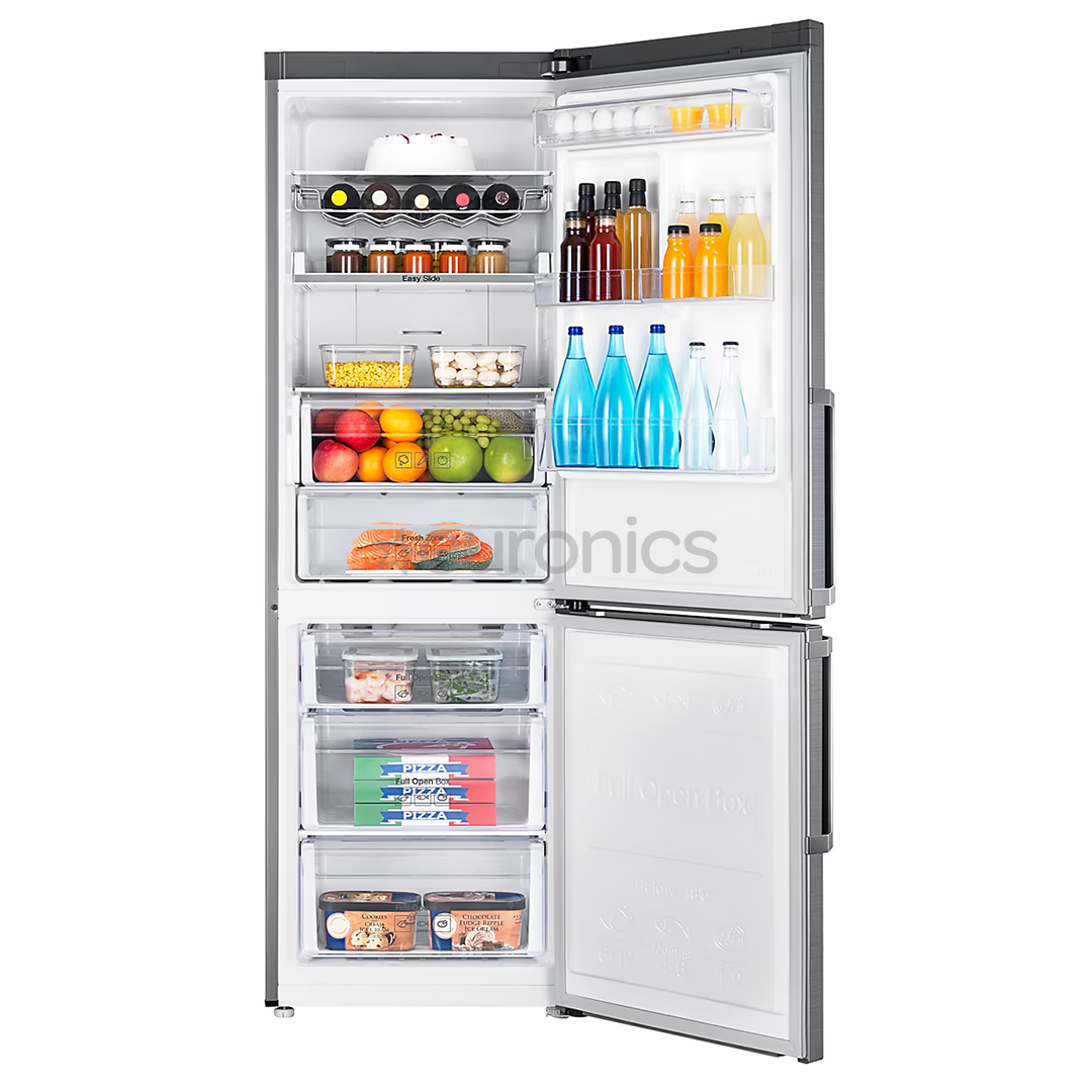 Samsung, NoFrost, augstums 185 cm, 339 L, sudraba - Ledusskapis