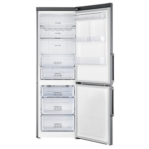 Samsung, NoFrost, augstums 185 cm, 339 L, sudraba - Ledusskapis