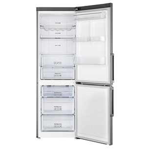 Samsung, NoFrost, augstums 185 cm, 339 L, sudraba - Ledusskapis