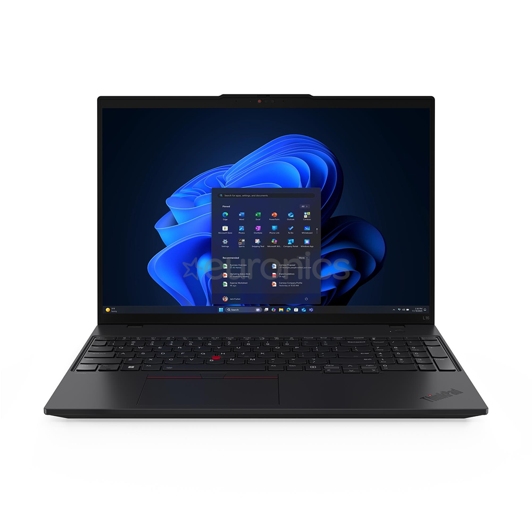 Lenovo ThinkPad L16 Gen 2, 16'', WUXGA, Ryzen 7 PRO, 32 GB, 1 TB, W11P, ENG, melna - Portatīvais dators