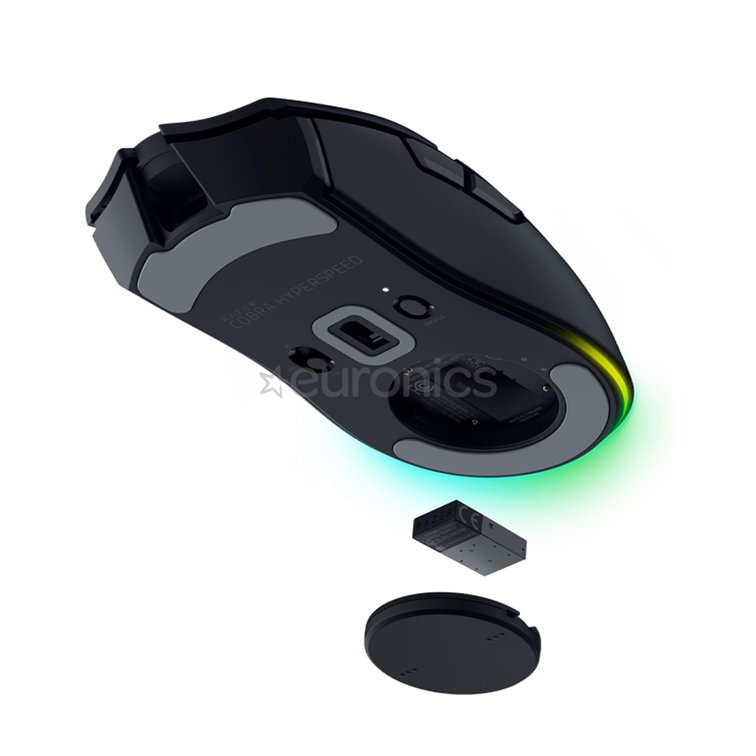 Razer Cobra HyperSpeed, melna - Bezvadu pele