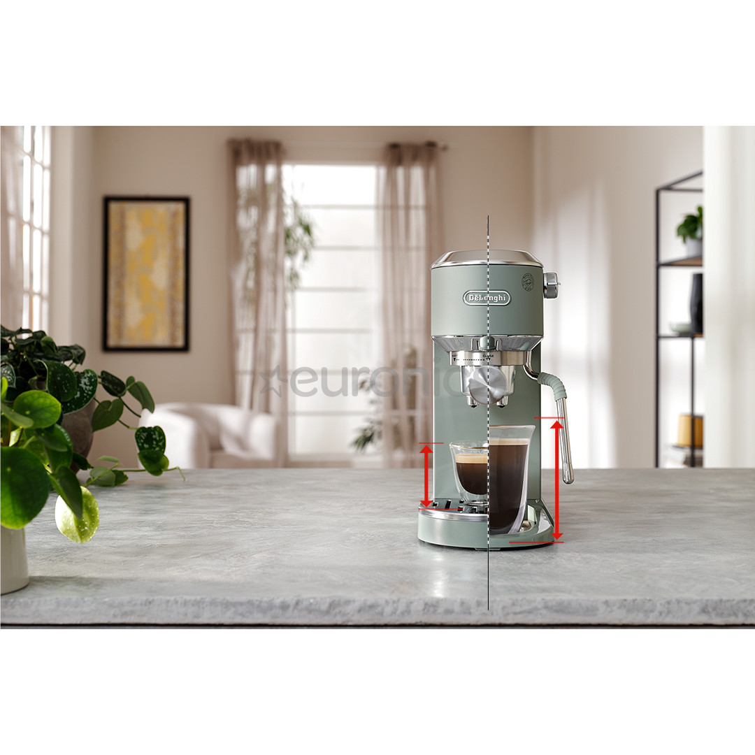 DeLonghi Dedica Duo, зеленый - Ручная кофемашина