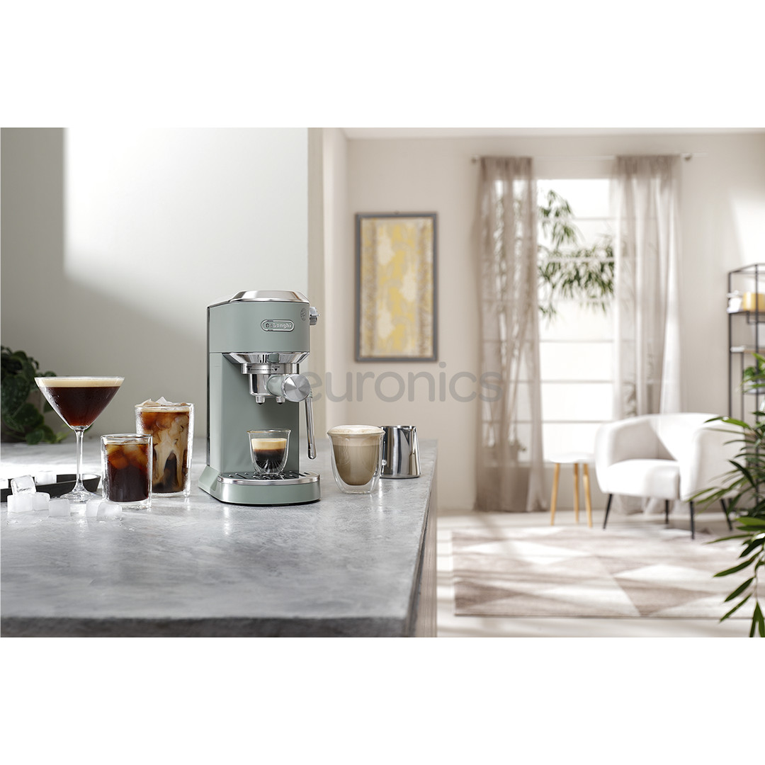 DeLonghi Dedica Duo, зеленый - Ручная кофемашина
