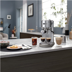 DeLonghi Dedica Duo, silver - Manual espresso machine