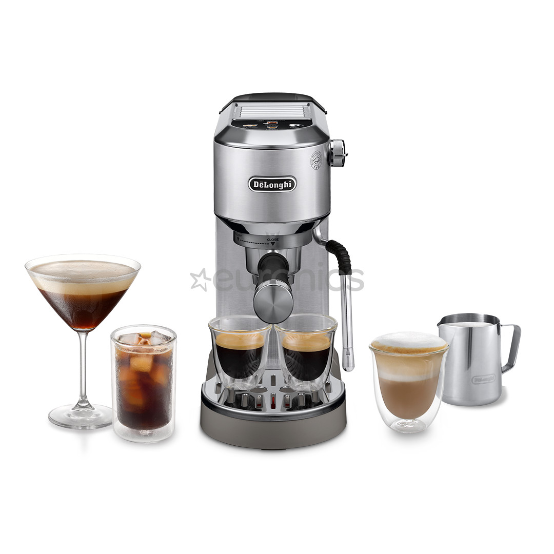 DeLonghi Dedica Duo, silver - Manual espresso machine