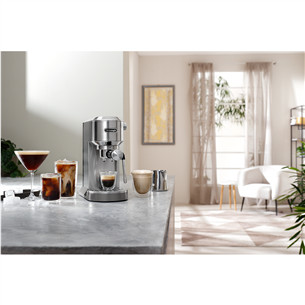 DeLonghi Dedica Duo, silver - Manual espresso machine