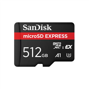 SanDisk microSD Express, 512 GB, melna - Atmiņas karte